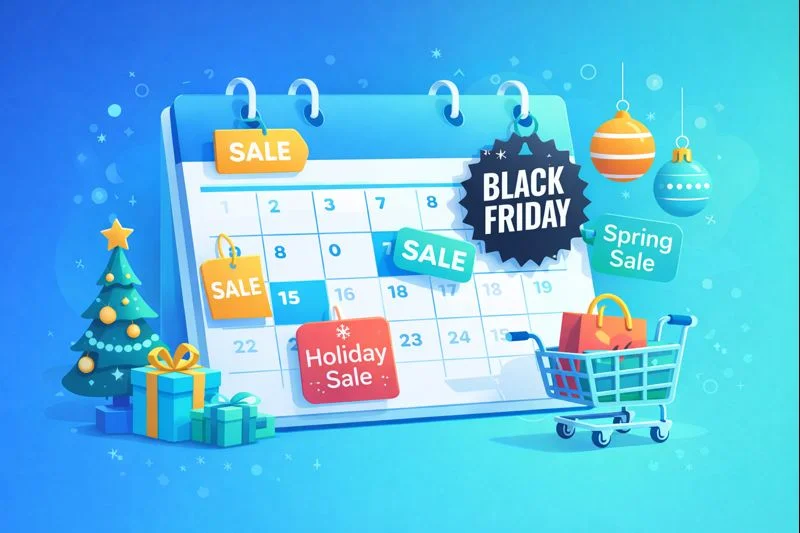 featured image thumbnail for post Seasonal Sales Strategy for E-commerce Stores (2025 Playbook)