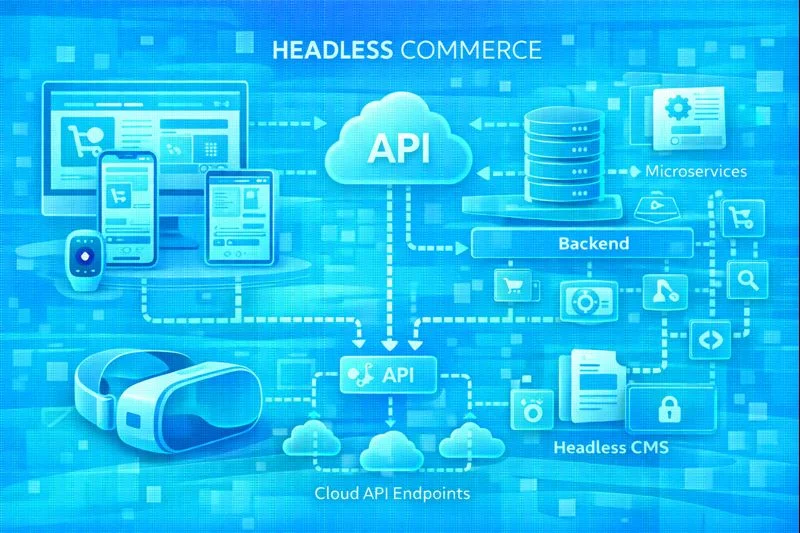 featured image thumbnail for post Headless Commerce Guide: How to Implement Modern E-commerce Architecture for Flexibility and Performance in 2025